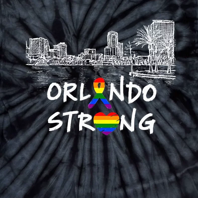 Orlando Strong Florida Love Lgbt G.A.Y Pride Tie-Dye T-Shirt