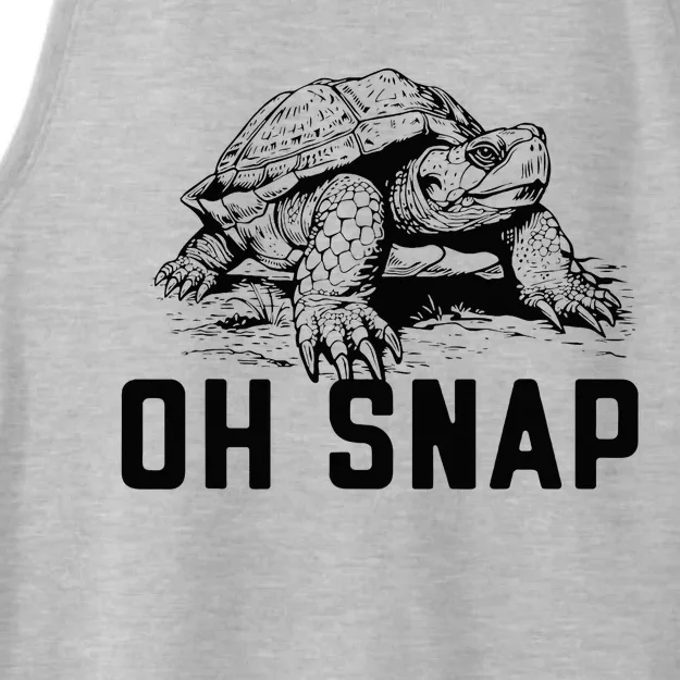 Oh Snap! Funny Snapping Turtle Ironic Animal Ladies Tri-Blend Wicking Tank