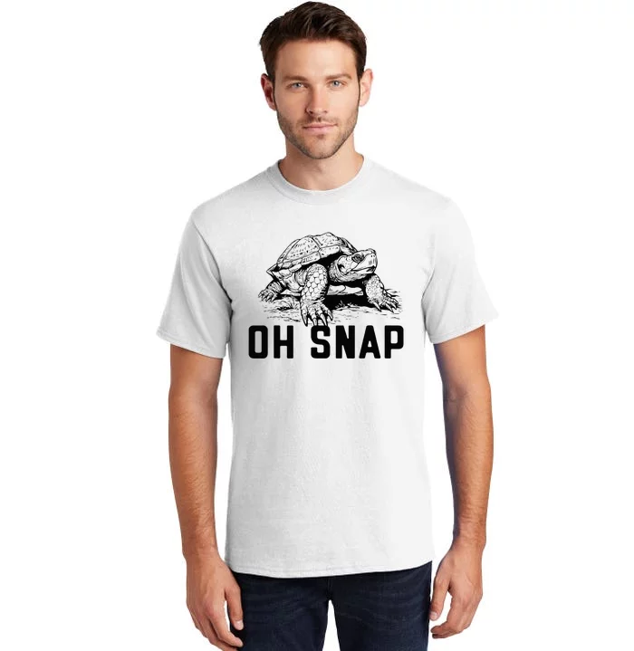 Oh Snap! Funny Snapping Turtle Ironic Animal Tall T-Shirt