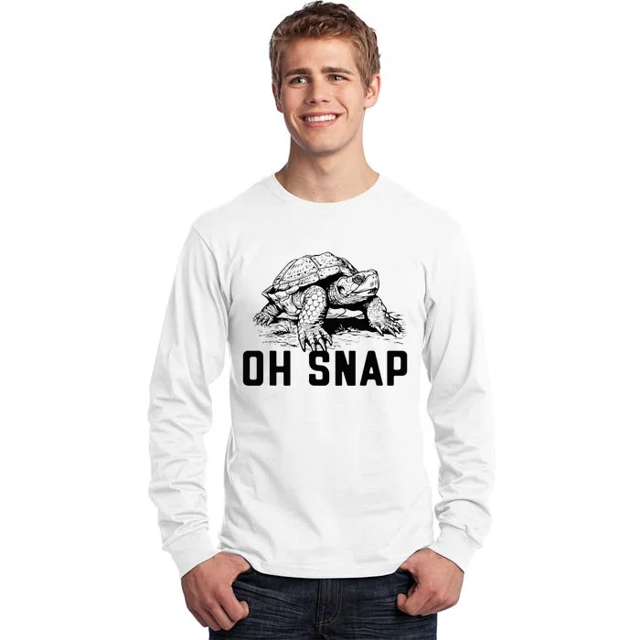 Oh Snap! Funny Snapping Turtle Ironic Animal Tall Long Sleeve T-Shirt