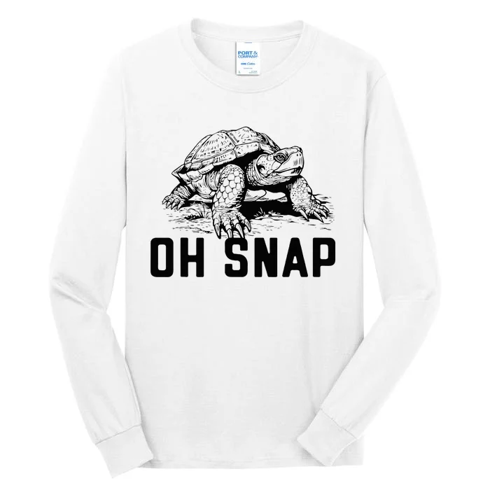 Oh Snap! Funny Snapping Turtle Ironic Animal Tall Long Sleeve T-Shirt