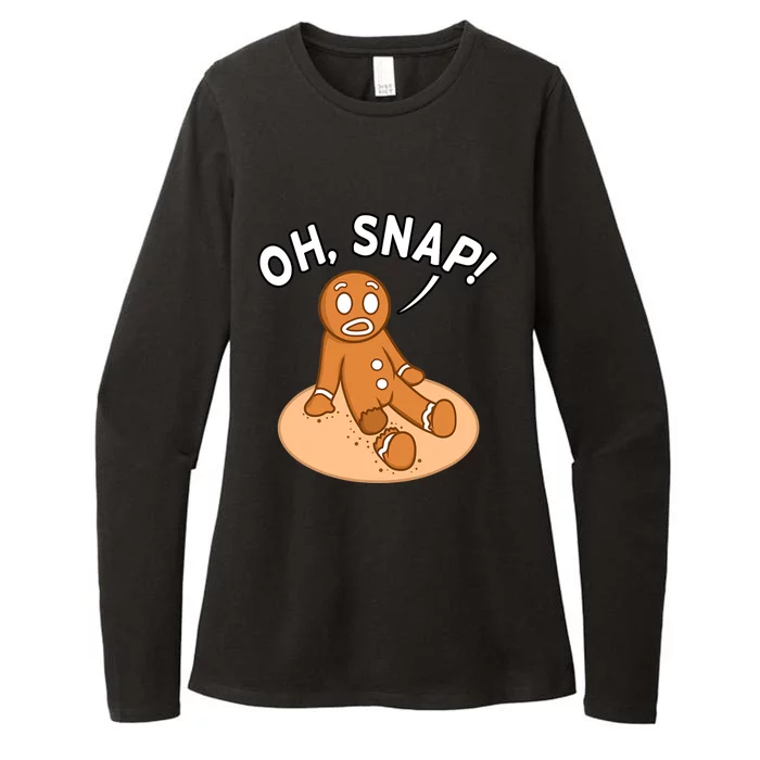 Oh Snap Freak Funny Ampu Prosthetic Surgery Graphic Womens CVC Long Sleeve Shirt