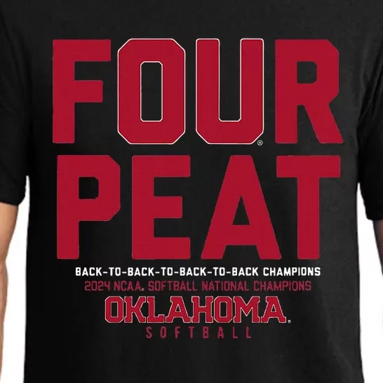 Oklahoma Softball Fourpeat Champs Pajama Set