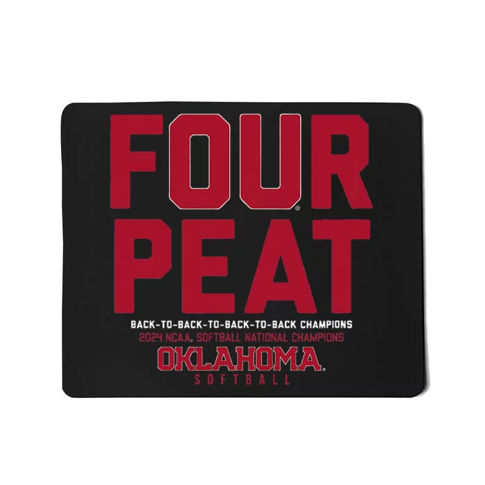 Oklahoma Softball Fourpeat Champs Mousepad