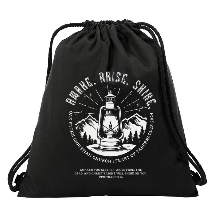 Oak Stone Feast Of Tabernacles Awake Arise Shine Lantern Drawstring Bag