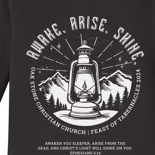 Oak Stone Feast Of Tabernacles Awake Arise Shine Lantern Baby Long Sleeve Bodysuit