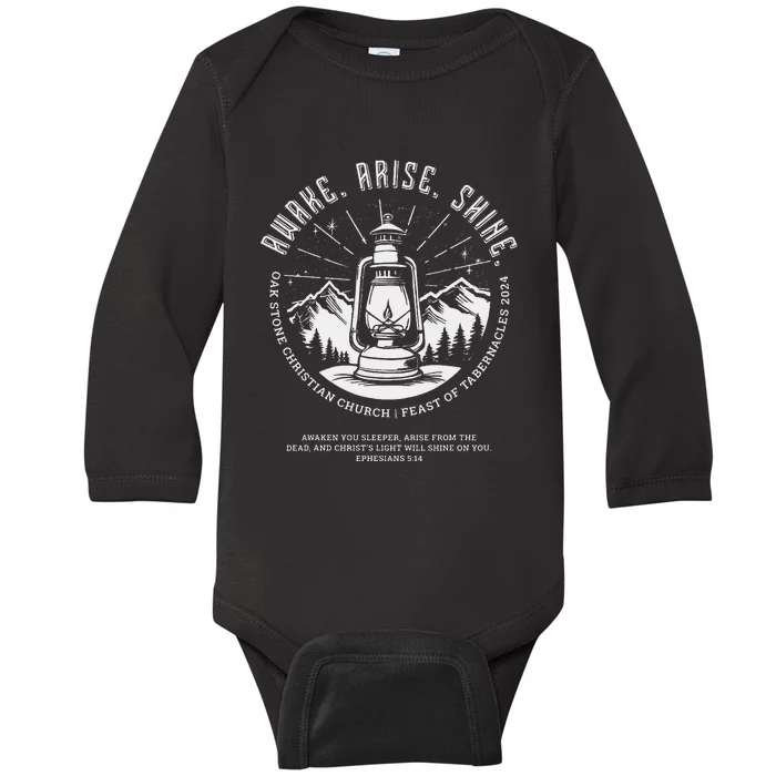 Oak Stone Feast Of Tabernacles Awake Arise Shine Lantern Baby Long Sleeve Bodysuit