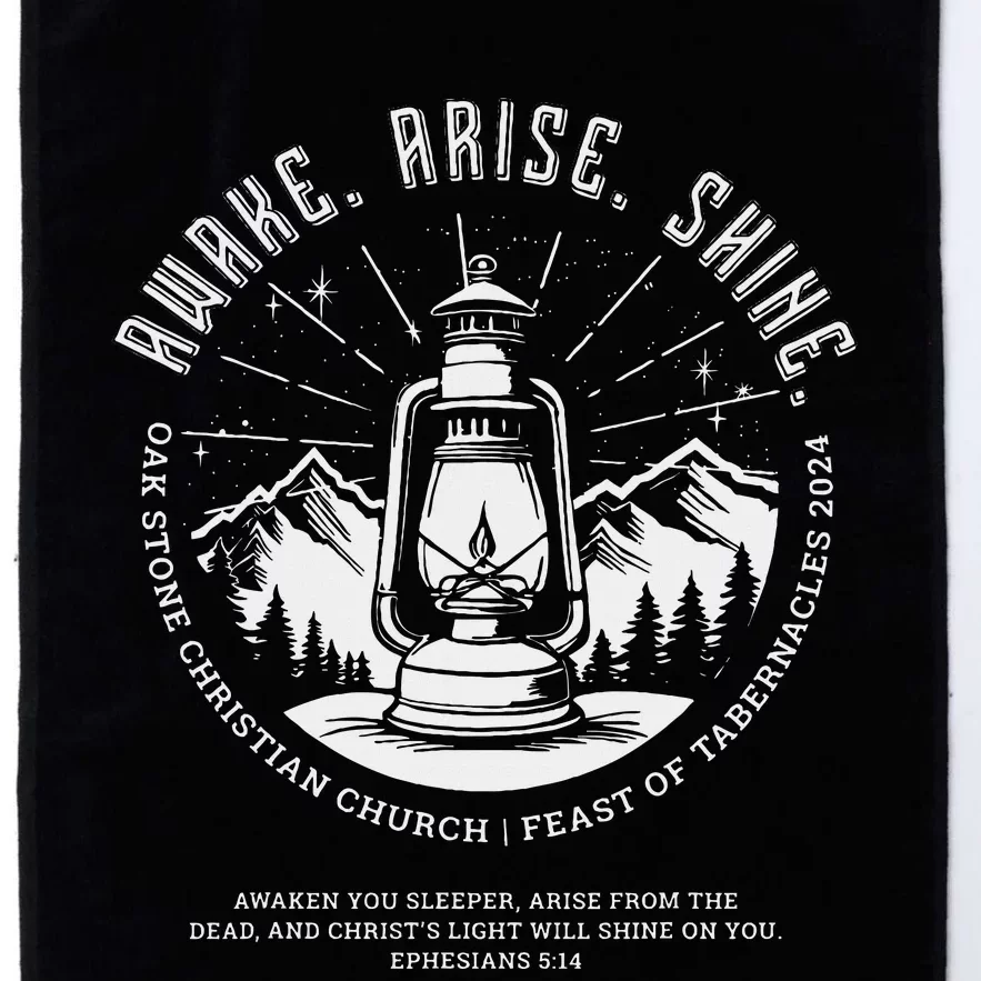 Oak Stone Feast Of Tabernacles Awake Arise Shine Lantern Platinum Collection Golf Towel