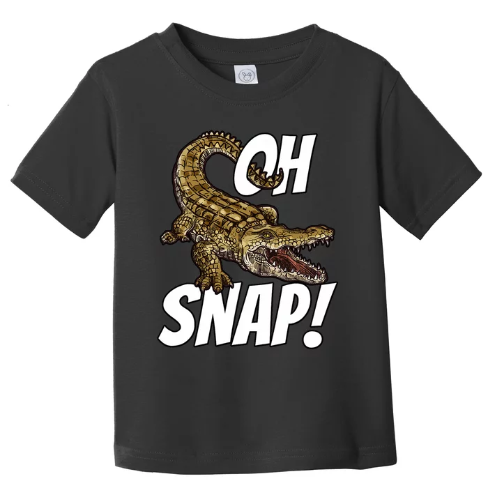 Oh Snap Funny Alligator Gator Crocodile Graphic Adults Toddler T-Shirt