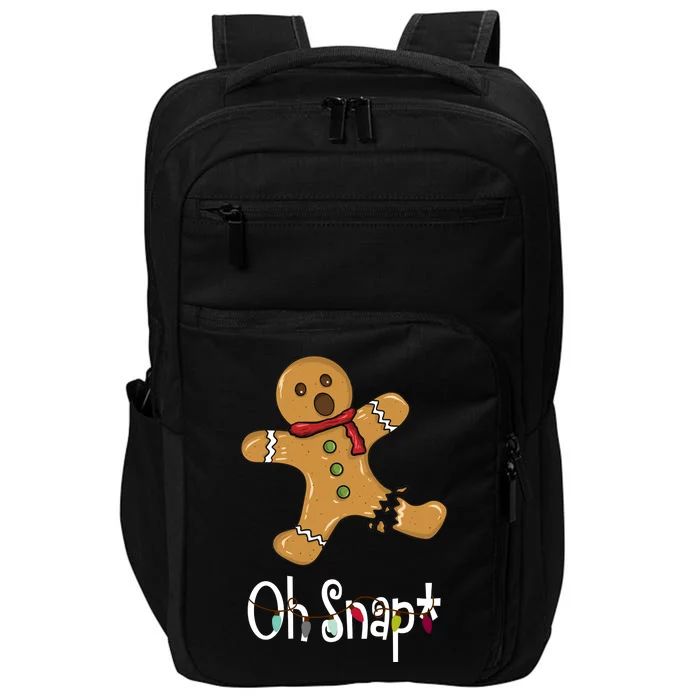 Oh Snap Funny Gingerbread Cookie Impact Tech Backpack