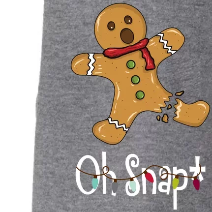 Oh Snap Funny Gingerbread Cookie Doggie 3-End Fleece Hoodie