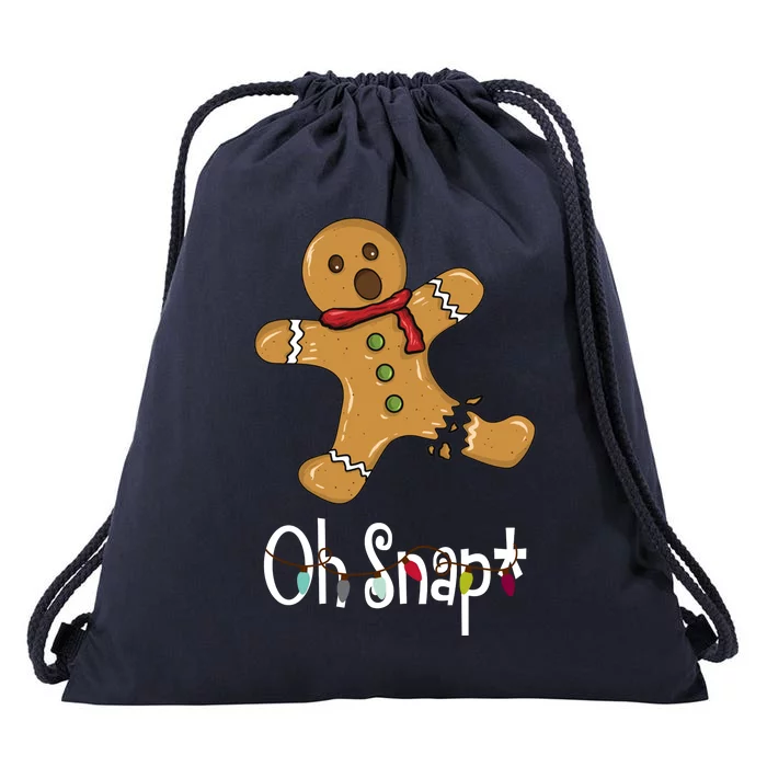 Oh Snap Funny Gingerbread Cookie Drawstring Bag