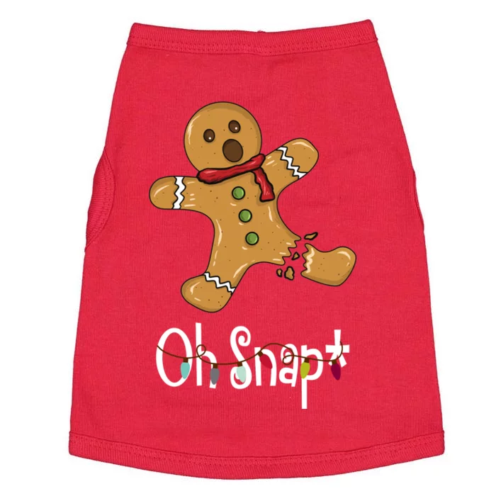 Oh Snap Funny Gingerbread Cookie Doggie Tank