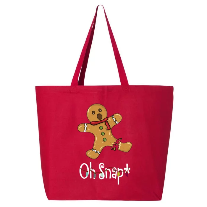 Oh Snap Funny Gingerbread Cookie 25L Jumbo Tote