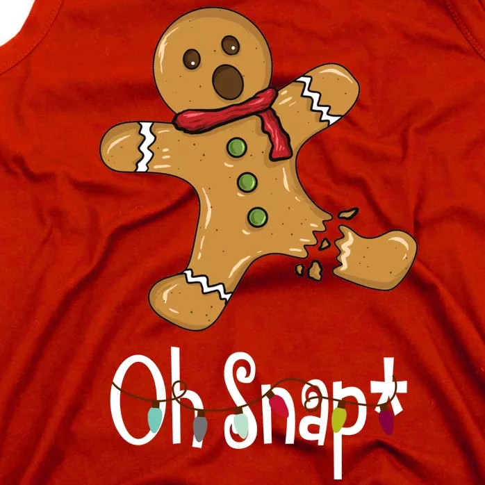 Oh Snap Funny Gingerbread Cookie Tank Top