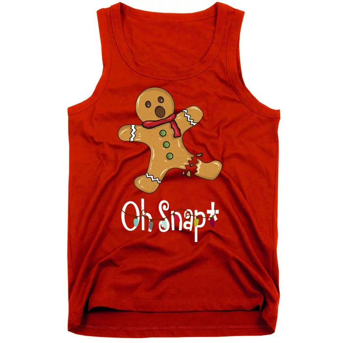 Oh Snap Funny Gingerbread Cookie Tank Top