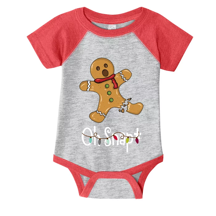 Oh Snap Funny Gingerbread Cookie Infant Baby Jersey Bodysuit