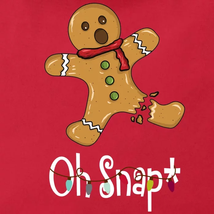 Oh Snap Funny Gingerbread Cookie Zip Tote Bag