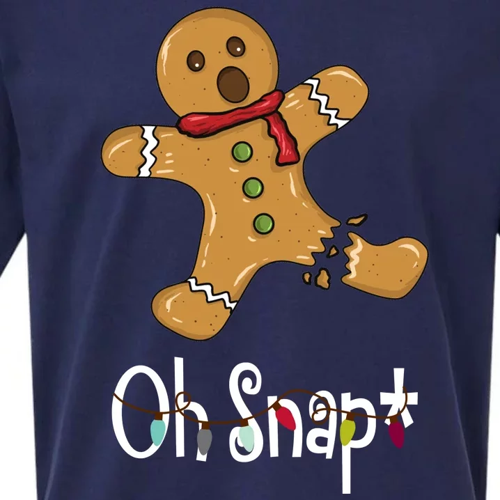 Oh Snap Funny Gingerbread Cookie Sueded Cloud Jersey T-Shirt