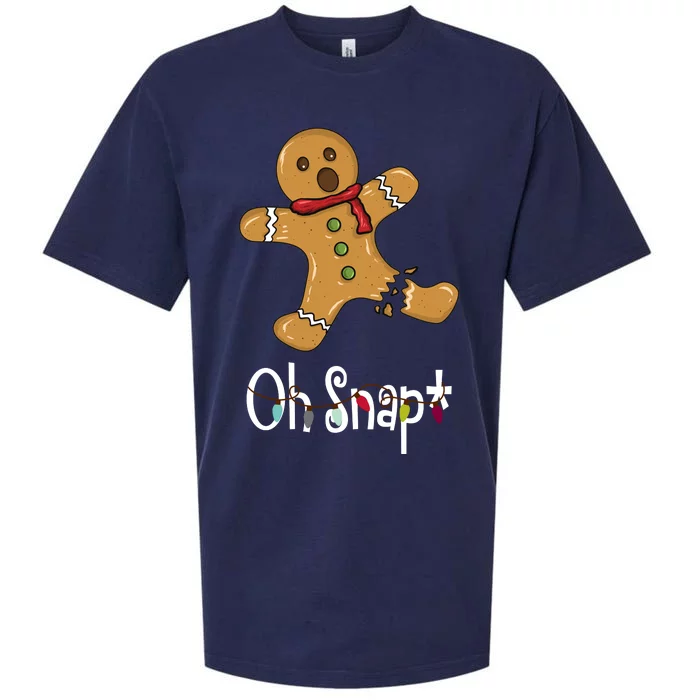 Oh Snap Funny Gingerbread Cookie Sueded Cloud Jersey T-Shirt