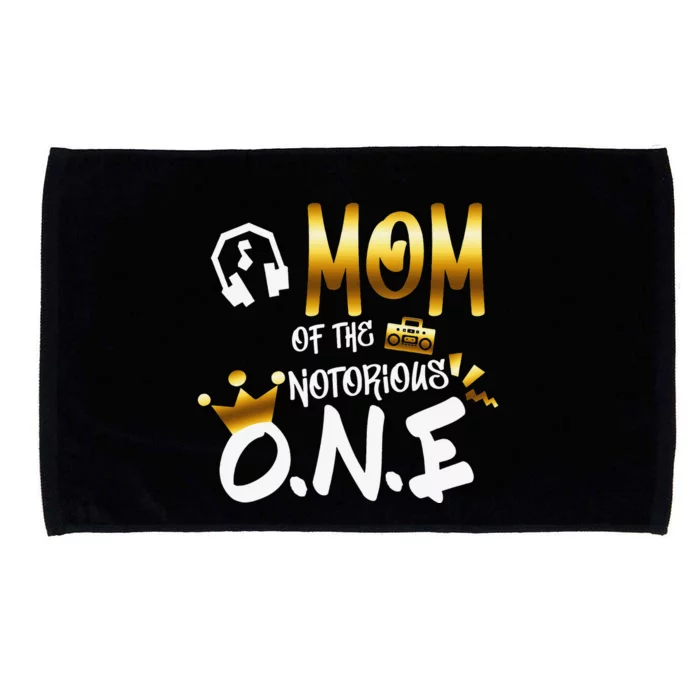 Old School Funny Hip Hop Mom Of The Notorious One Microfiber Hand Towel