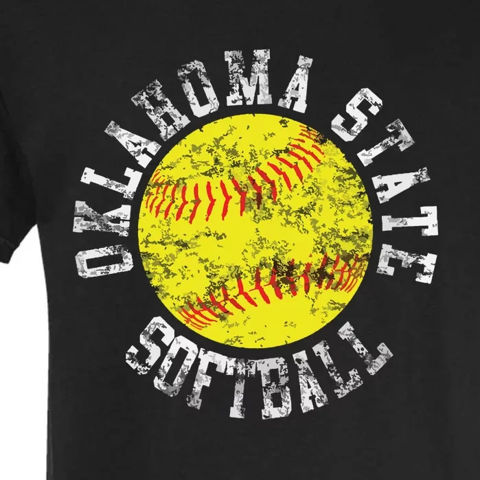 Oklahoma Softball Funny Garment-Dyed Heavyweight T-Shirt