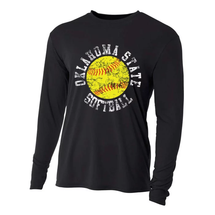 Oklahoma Softball Funny Cooling Performance Long Sleeve Crew