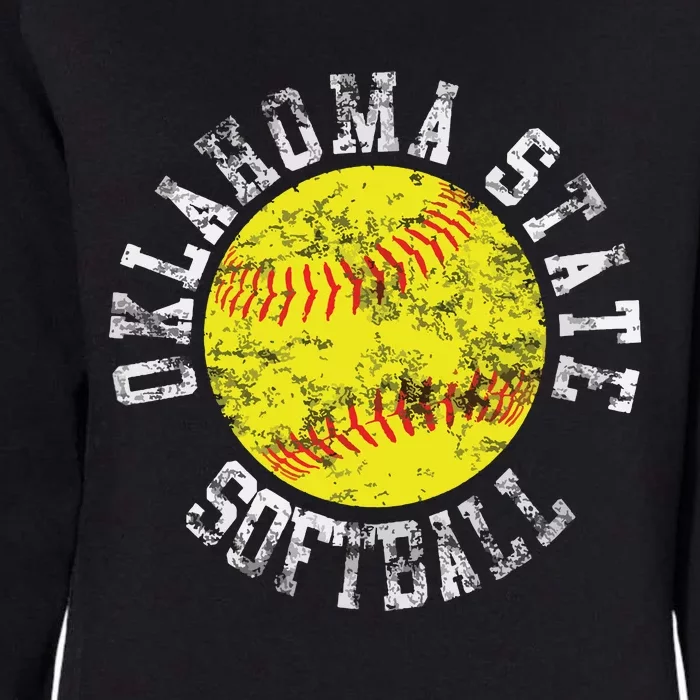 Oklahoma Softball Funny Womens California Wash Sweatshirt