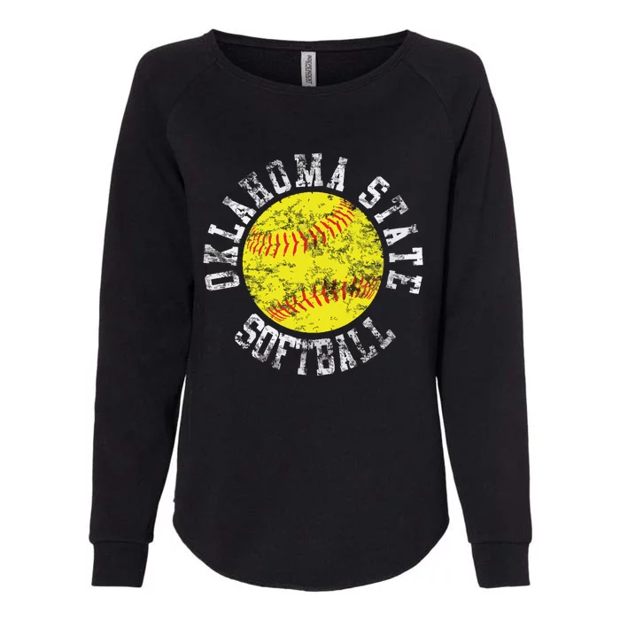 Oklahoma Softball Funny Womens California Wash Sweatshirt