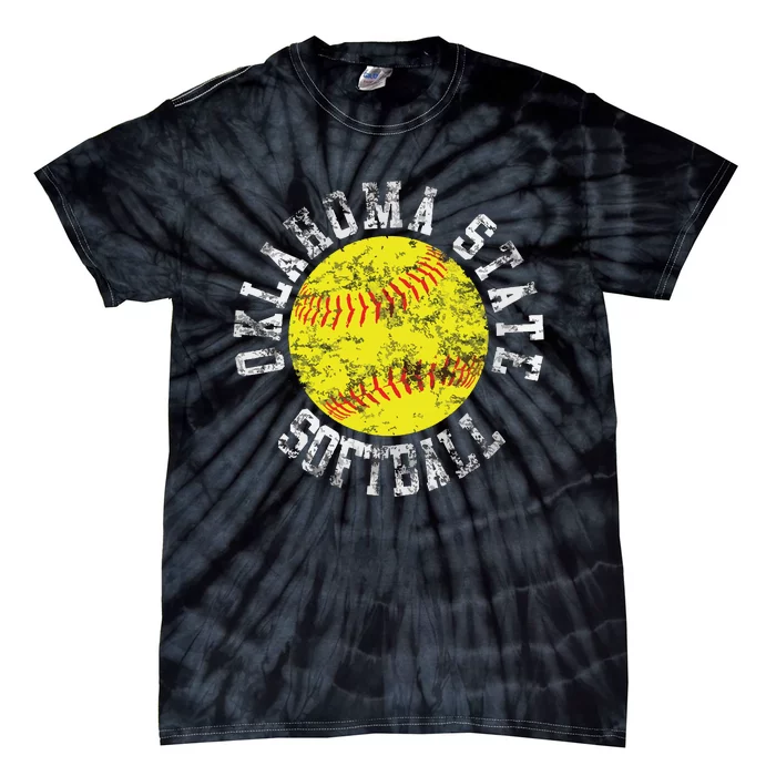 Oklahoma Softball Funny Tie-Dye T-Shirt