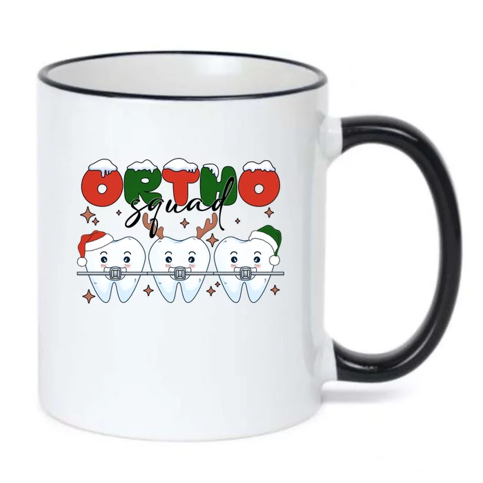 Ortho Squad Funny Christmas Dentist Orthodontist Xmas Tooth Gift Black Color Changing Mug