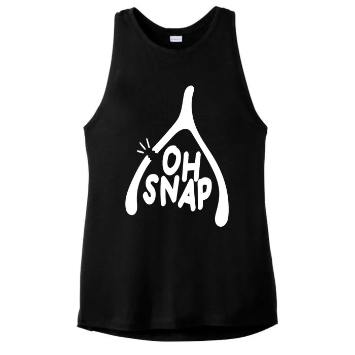 Oh Snap Funny Broken Bone Ladies Tri-Blend Wicking Tank