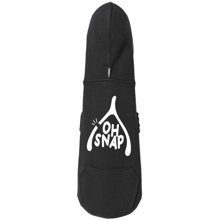 Oh Snap Funny Broken Bone Doggie 3-End Fleece Hoodie