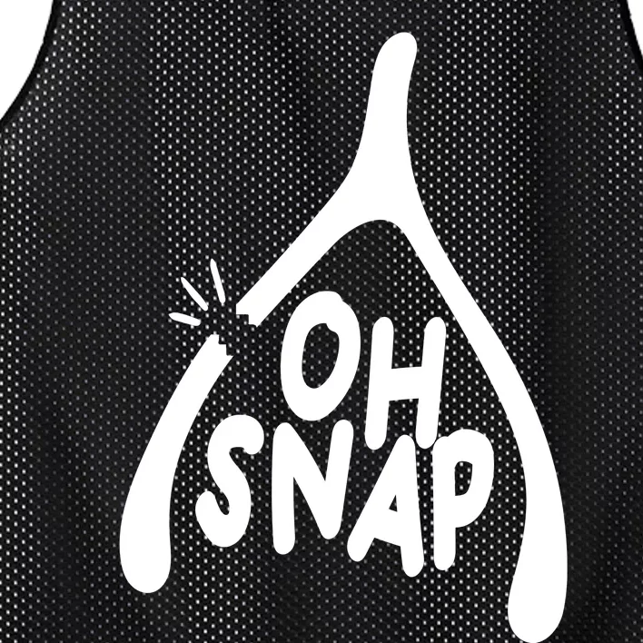 Oh Snap Funny Broken Bone Mesh Reversible Basketball Jersey Tank