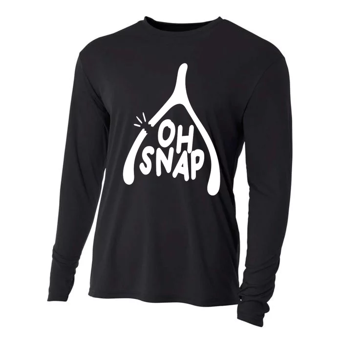 Oh Snap Funny Broken Bone Cooling Performance Long Sleeve Crew