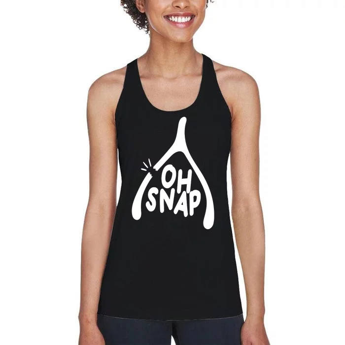 Oh Snap Funny Broken Bone Women's Racerback Tank