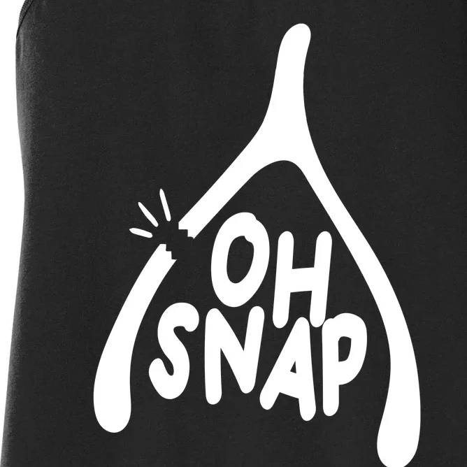 Oh Snap Funny Broken Bone Women's Racerback Tank