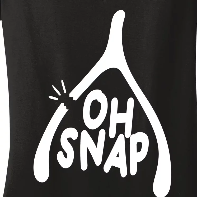 Oh Snap Funny Broken Bone Women's V-Neck T-Shirt