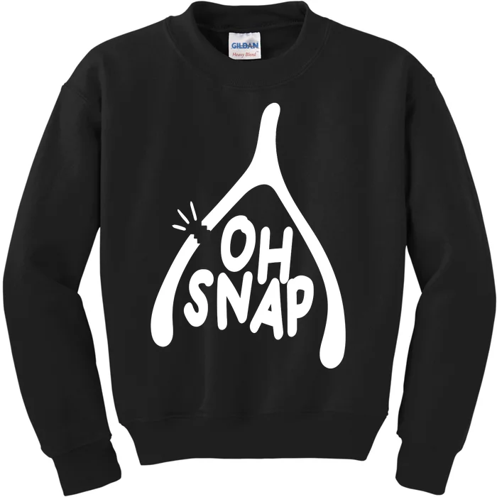 Oh Snap Funny Broken Bone Kids Sweatshirt