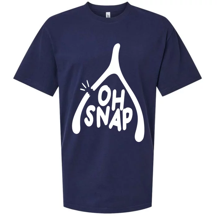 Oh Snap Funny Broken Bone Sueded Cloud Jersey T-Shirt