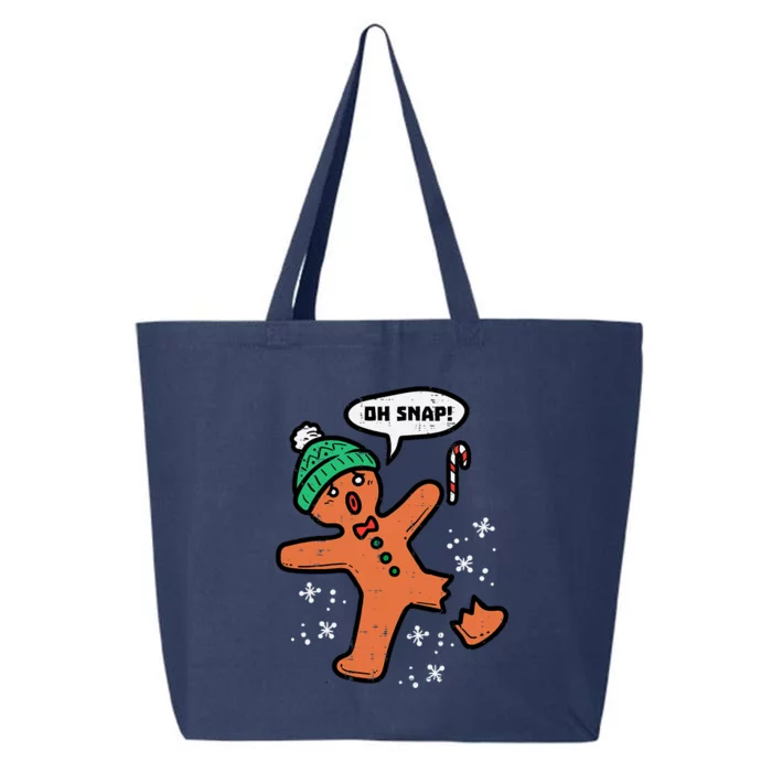 Oh Snap Funny Gingerbread Christmas Xmas Holiday Gift Idea Trending 25L Jumbo Tote