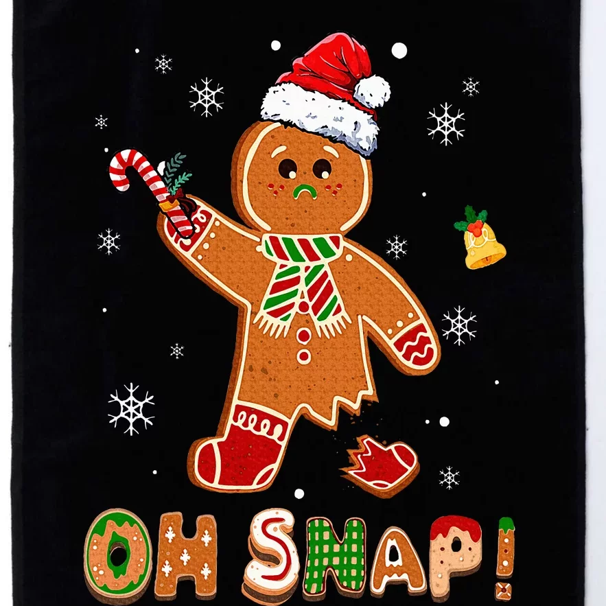 Oh Snap Gingerbread Funny Christmas Xmas Platinum Collection Golf Towel