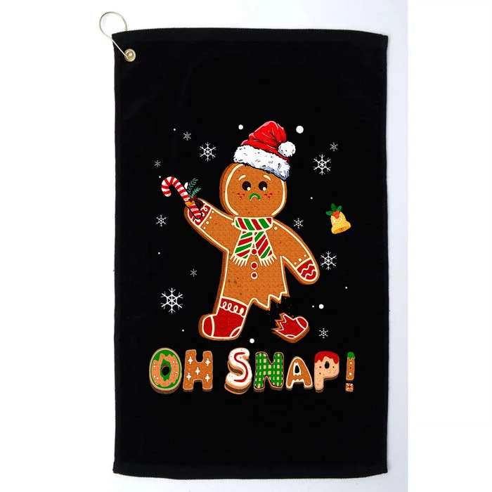 Oh Snap Gingerbread Funny Christmas Xmas Platinum Collection Golf Towel