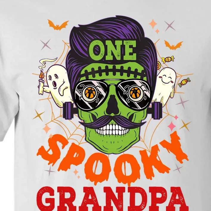 One Spooky Grandpa Halloween Horror Man Sunglasses Family Tall T-Shirt