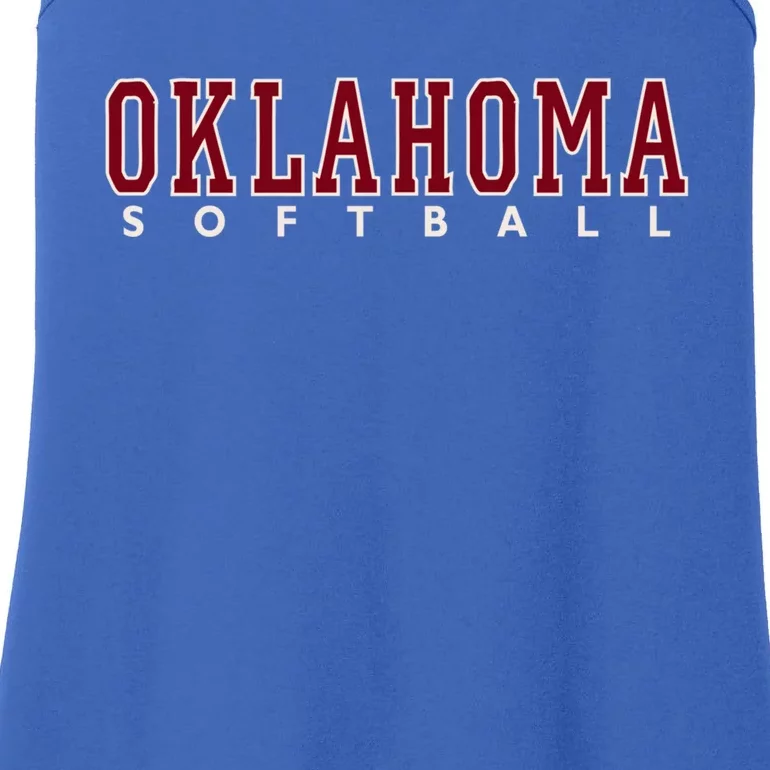 Oklahoma Softball Gift Ladies Essential Tank