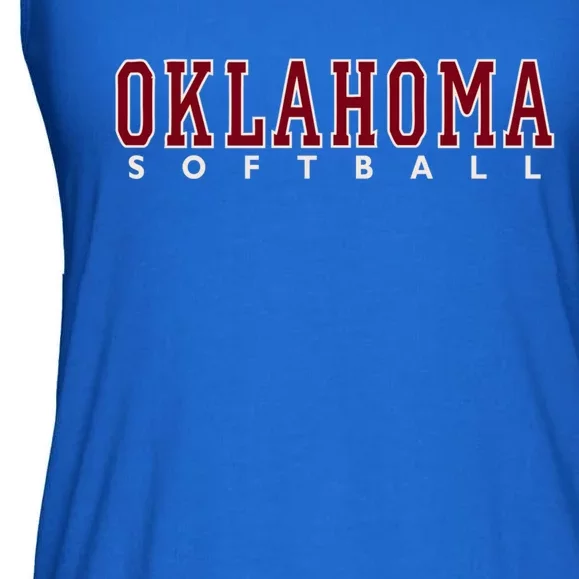 Oklahoma Softball Gift Ladies Essential Flowy Tank