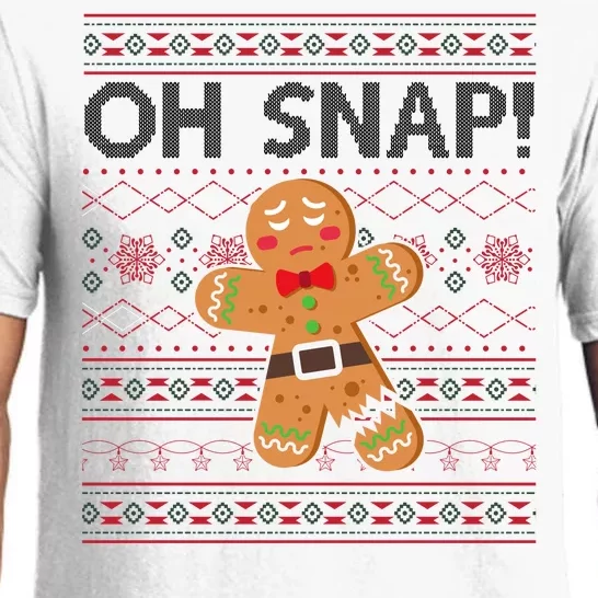 Oh Snap Gingerbread Ugly Christmas Funny Pajama Set