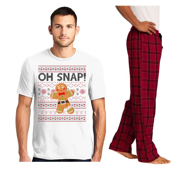 Oh Snap Gingerbread Ugly Christmas Funny Pajama Set