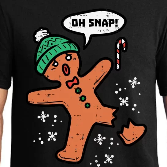 Oh Snap Gingerbread Funny Christmas Xmas Gift Pajama Set