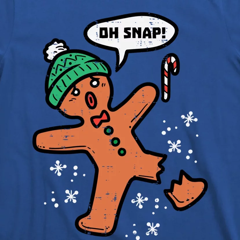 Oh Snap Gingerbread Funny Christmas Xmas Gift T-Shirt